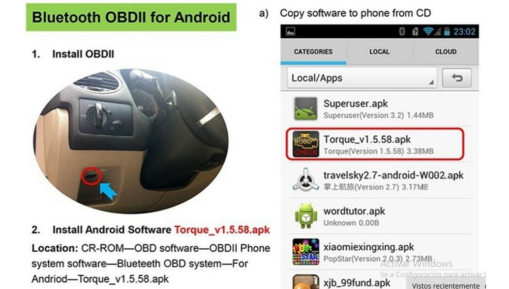 Escáner Diagnóstico Elm327 Automático Automotriz Bluetooth