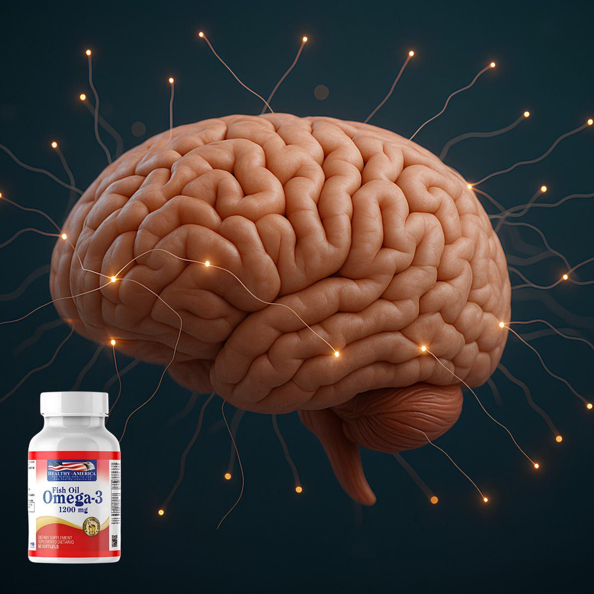 Omega 3 Healthy America + Vitamina C Natural