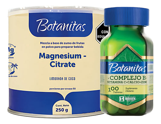 Magnesium Citrate + Complejo B Limonada De Coco