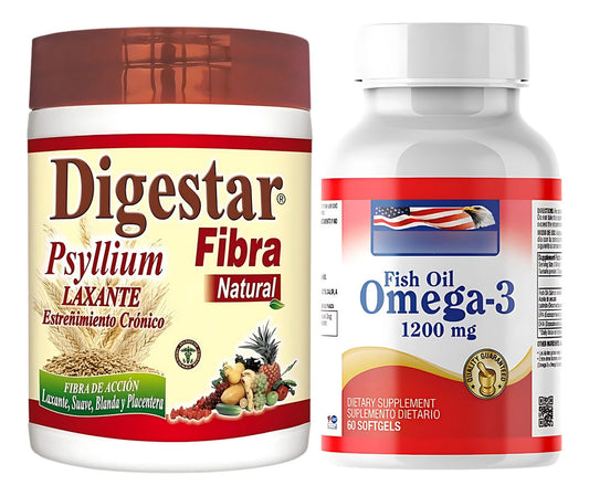 Digestar Fibra Natural Y Omega 3 Healthy America Natural