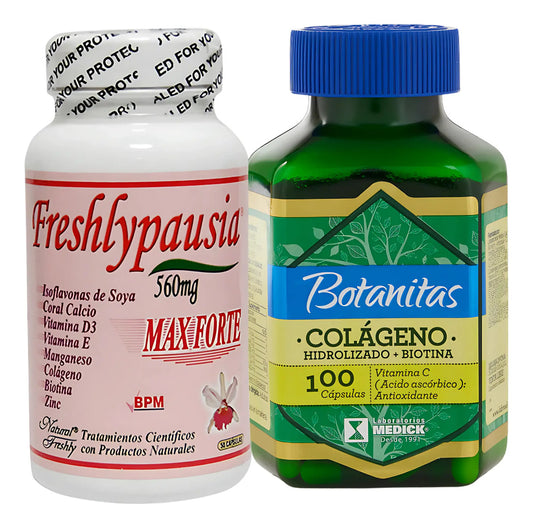 Suplemento Menopausia Freshlypausia Y Colageno Hidrolizado Con Biotina