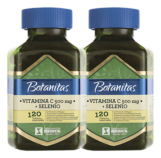 Vitamina C 500mg + Selenio X2 Natural