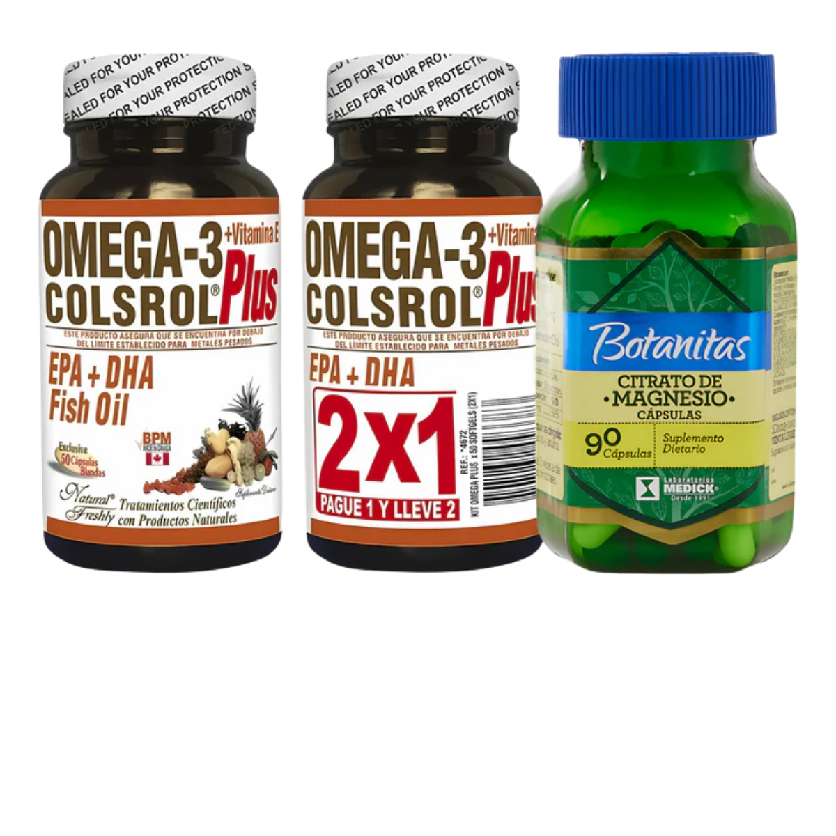 Omega 3 Colsrol Y Citrato De Magnesio