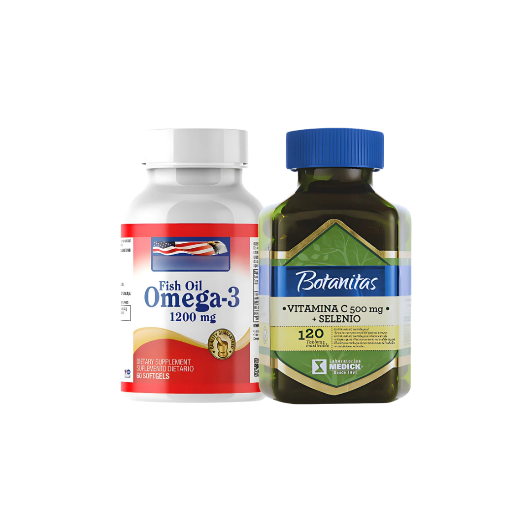 Omega 3 Healthy America Vitamina C Natural