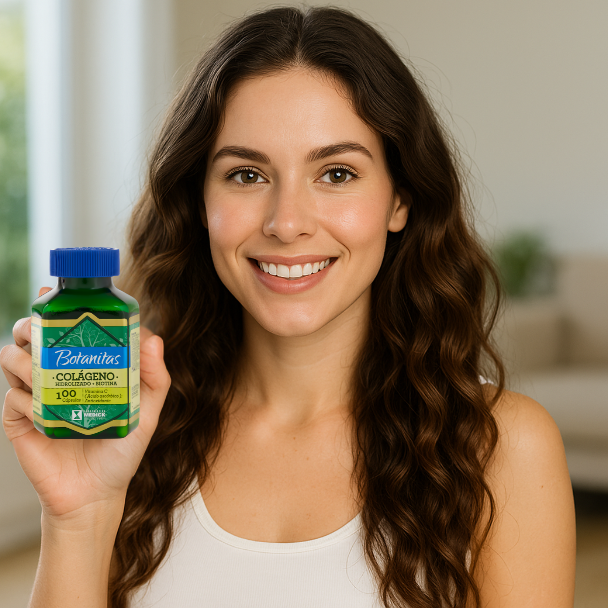 Colágeno Hidrolizado + Biotina Botanitas 100 Capsulas