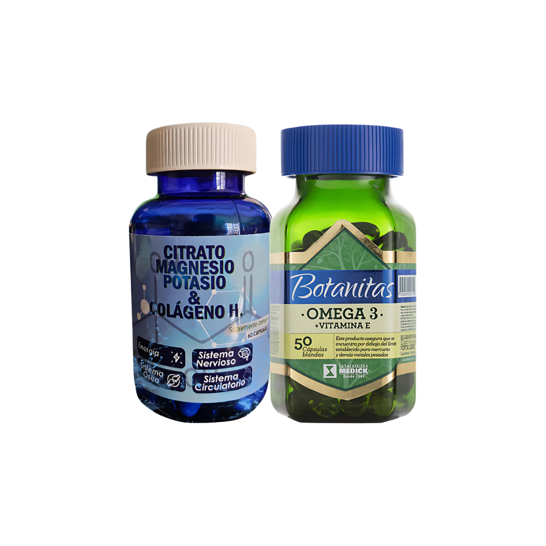 Magnesio Potasio Colágeno Omega 3