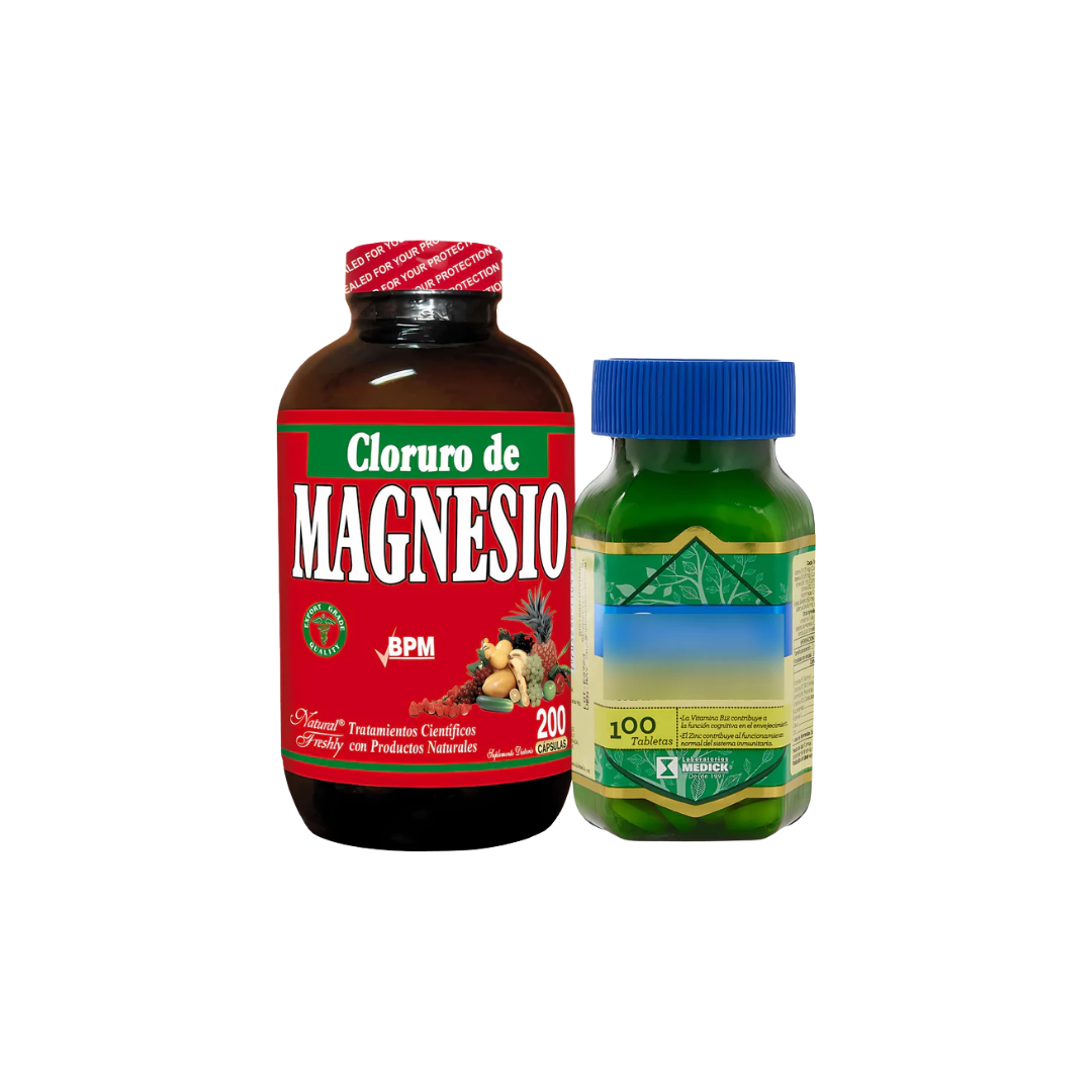 Kit Cloruro Magnesio Y Complejo B Natural