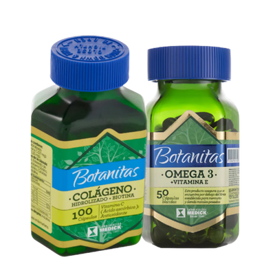Colágeno Hidrolizado Biotina + Omega 3 50 Capsulas Botanitas
