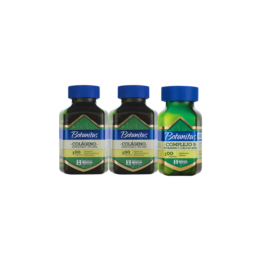 Promo X 2 Colágeno Hidrolizado Biotina + Complejo B Calcio Zinc