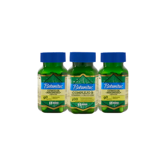 Promo Citrato De Magnesio X2 + Complejo B Vitamina C Calcio Zinc