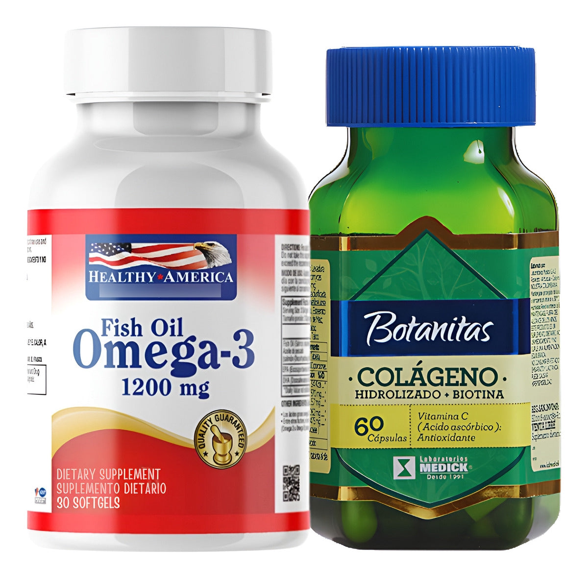 Omega 3 Healthy + Colageno Hidrolizado Natural