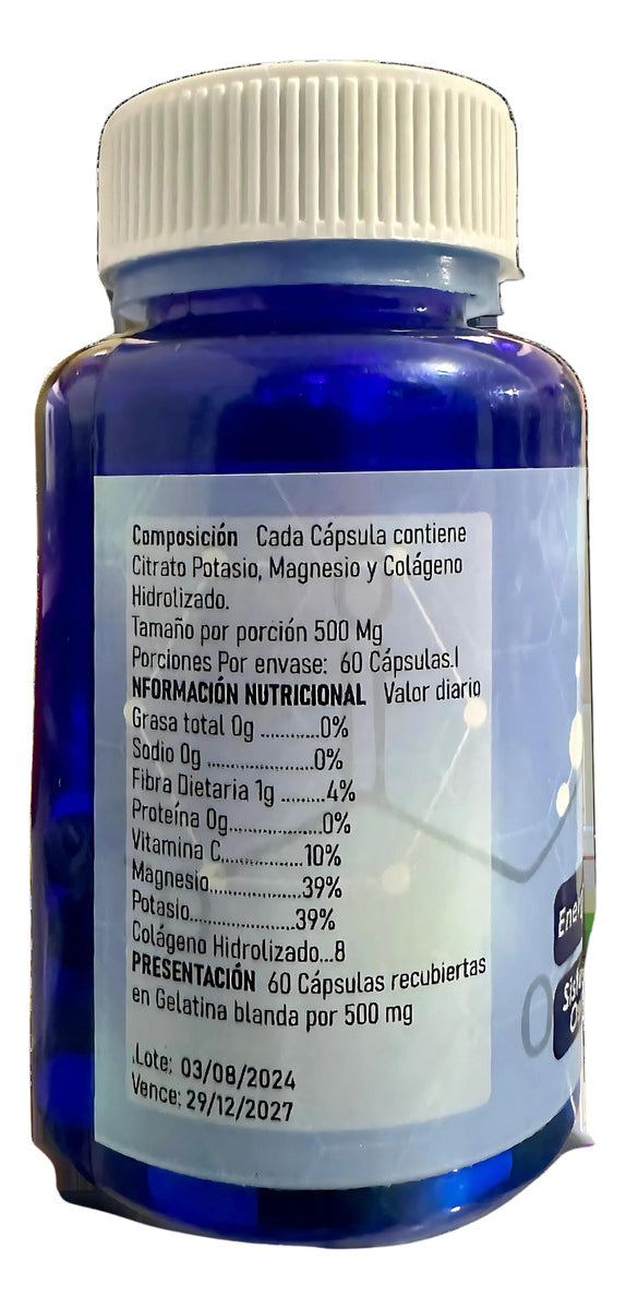 Magnesio Potasio Colágeno Vitaminac