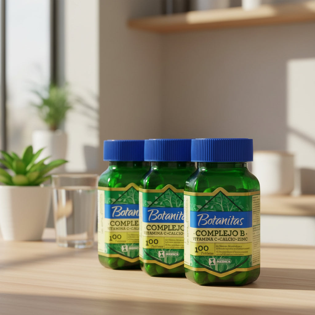 Complejo Vitaminas B1 B2 B6 B12 Natural