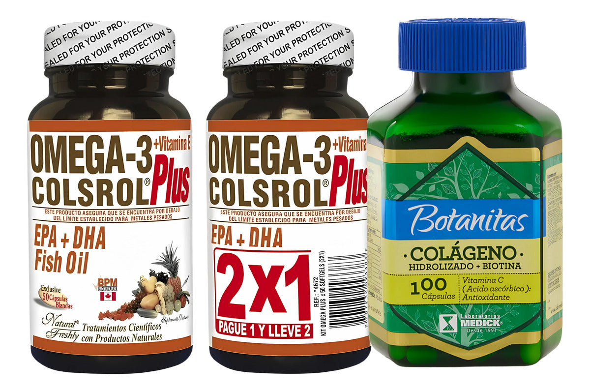Colageno Hidrolizado Y Omega 3 Colsrol