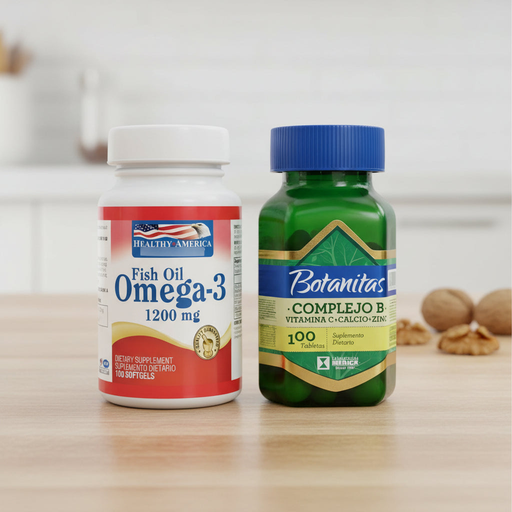Omega 3 Healthy America + Complejo - Unidad A $360 Natural