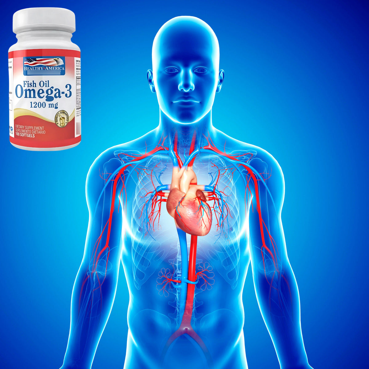 Omega 3 Healthy America Vitamina C Natural