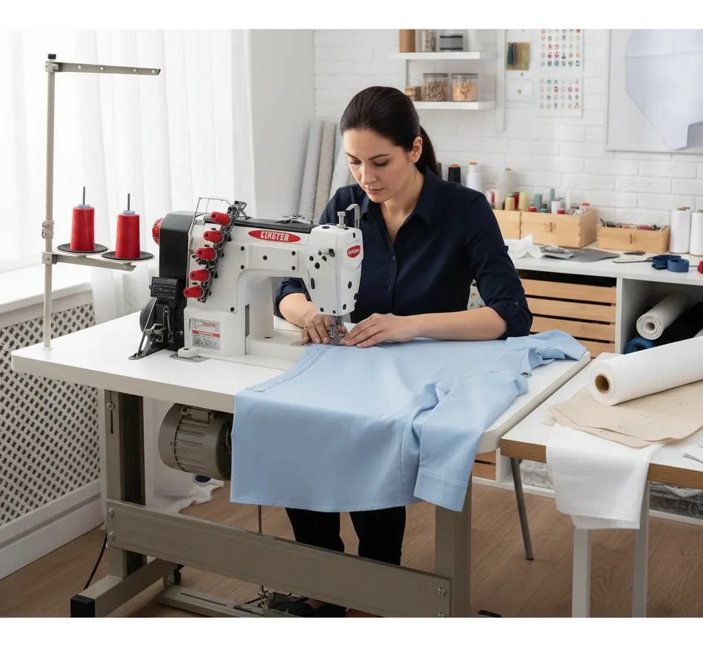 Máquina De Coser Collarín Recubridora Kingter Kt-500-02ddi