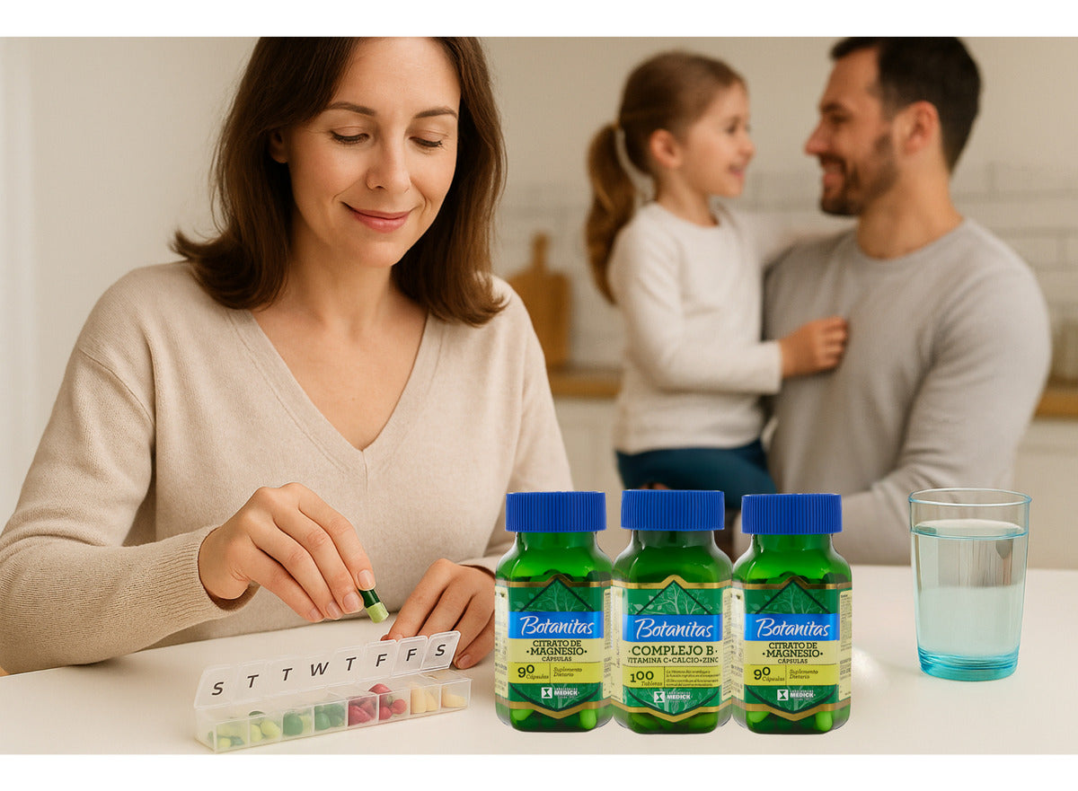 Promo Citrato De Magnesio X2 + Complejo B Vitamina C Calcio Zinc