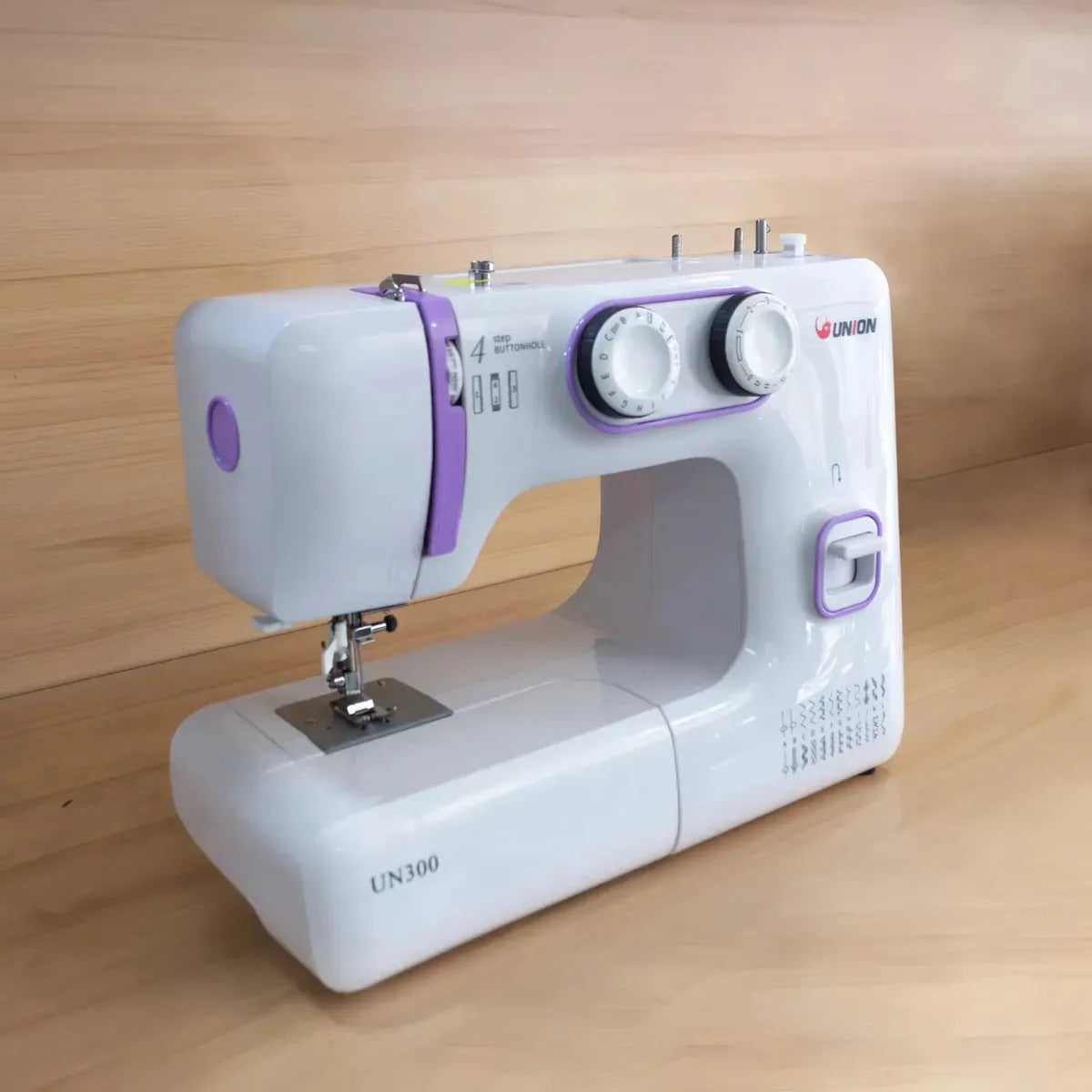 Máquina De Coser Familiar Union Un300 24 Puntadas Morado