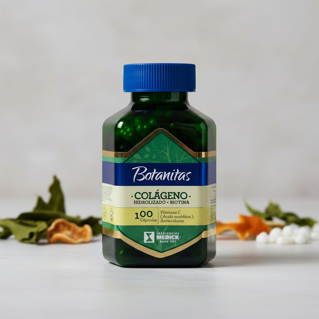 Colágeno Hidrolizado + Biotina Botanitas 100 Capsulas