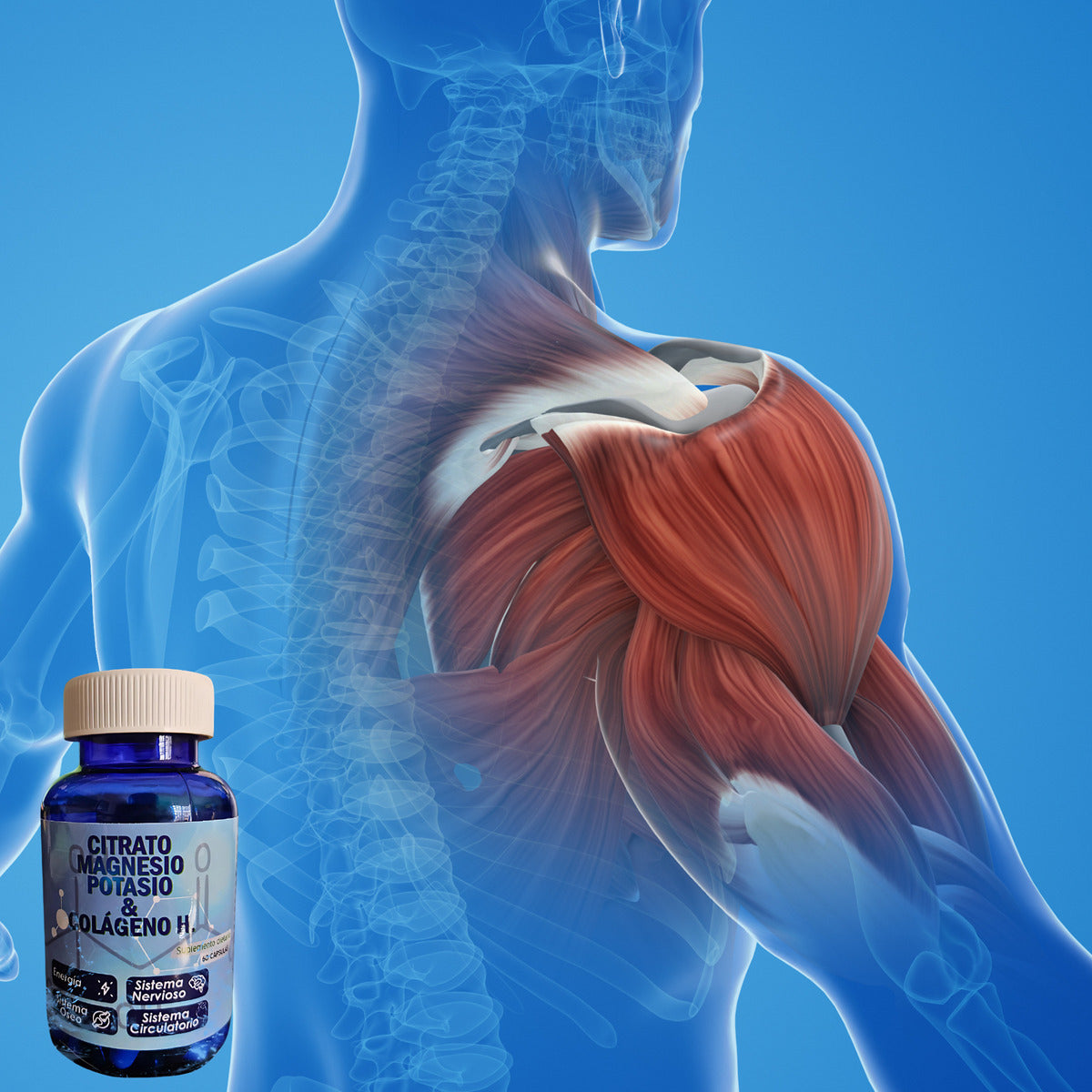 Magnesio Potasio Colágeno Vitaminac