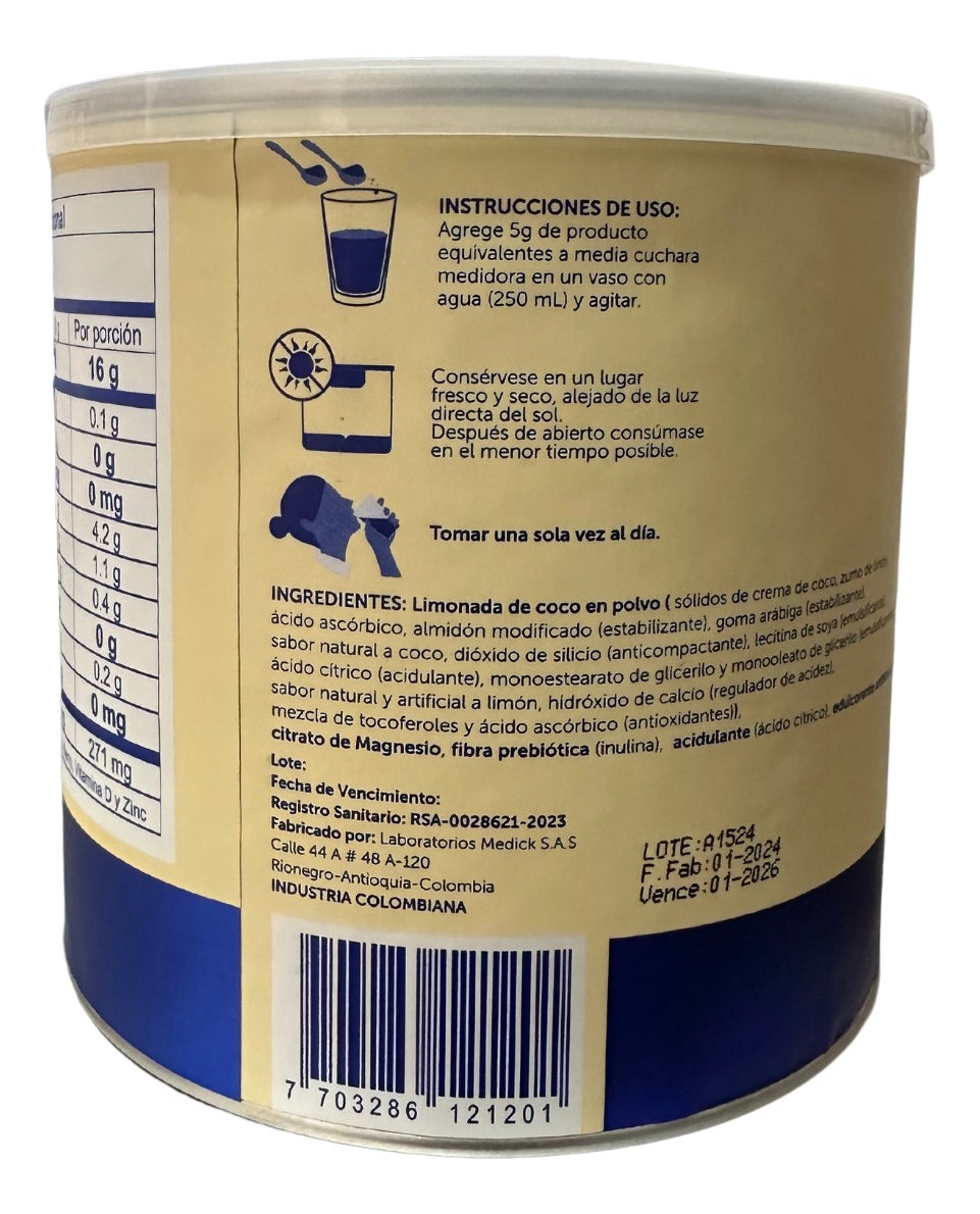 Magnesium Citrate + Osteocalcio Limonada De Coco