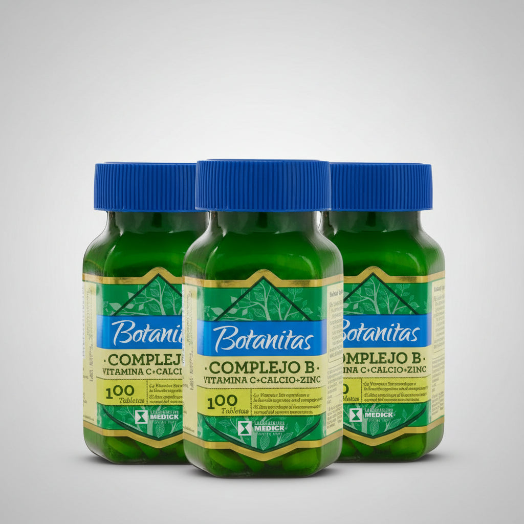 Complejo Vitaminas B1 B2 B6 B12 Natural