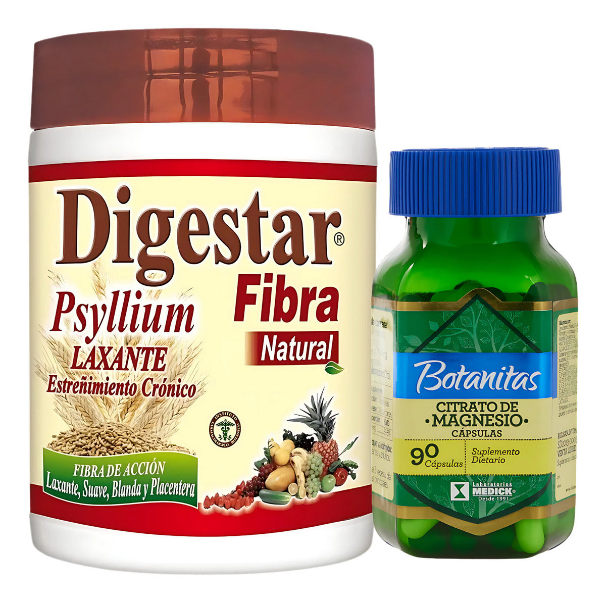 Digestar Fibra Y Citrato De Magnesio Natural