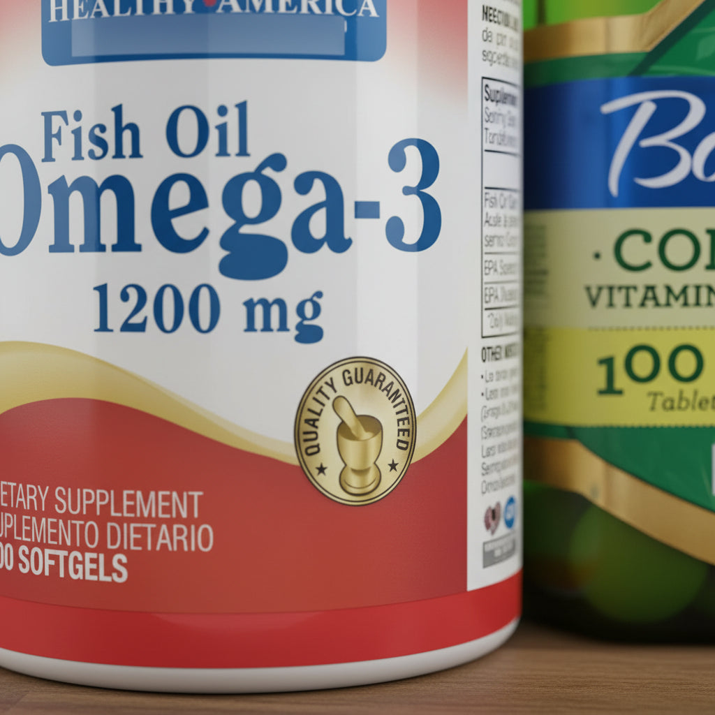 Omega 3 Healthy America + Complejo - Unidad A $360 Natural