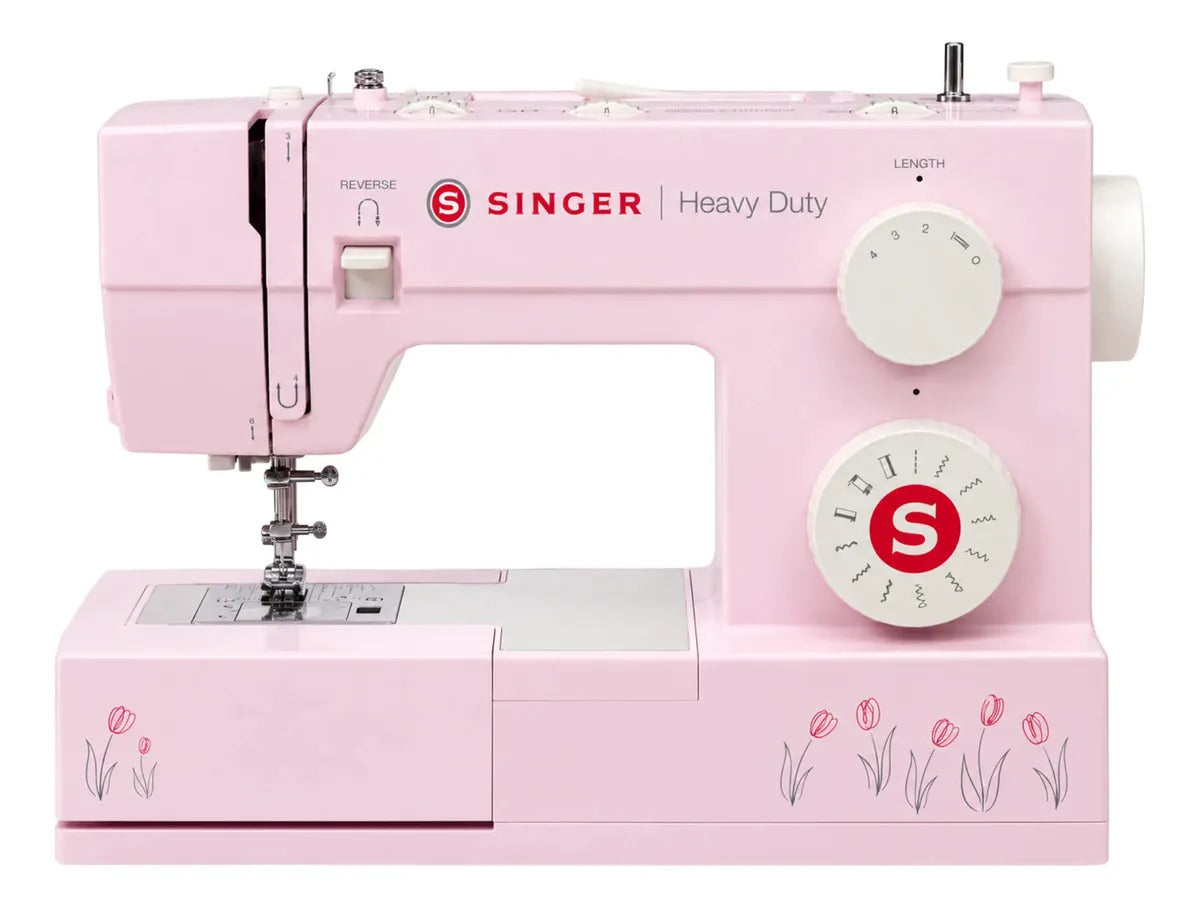 Máquina De Coser Singer Heavy Duty 4411 Rosada Familiar