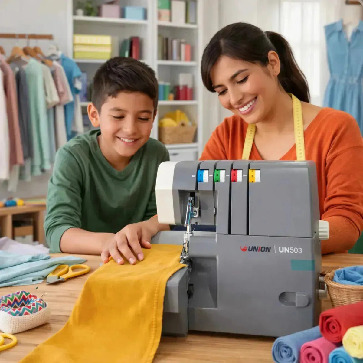 Máquina Fileteadora Union Un-503 Uso Doméstico Overlock