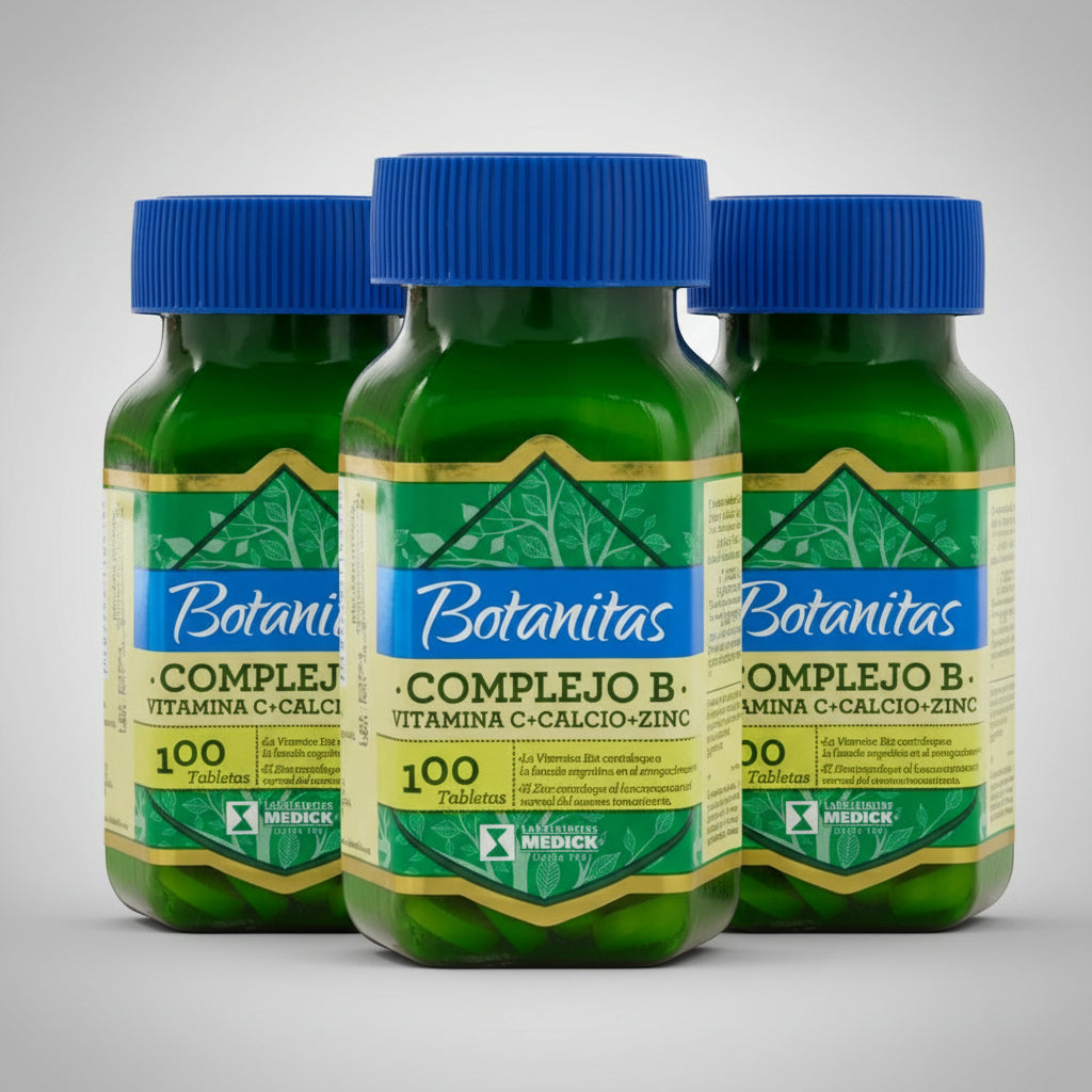 Complejo Vitaminas B1 B2 B6 B12 Natural