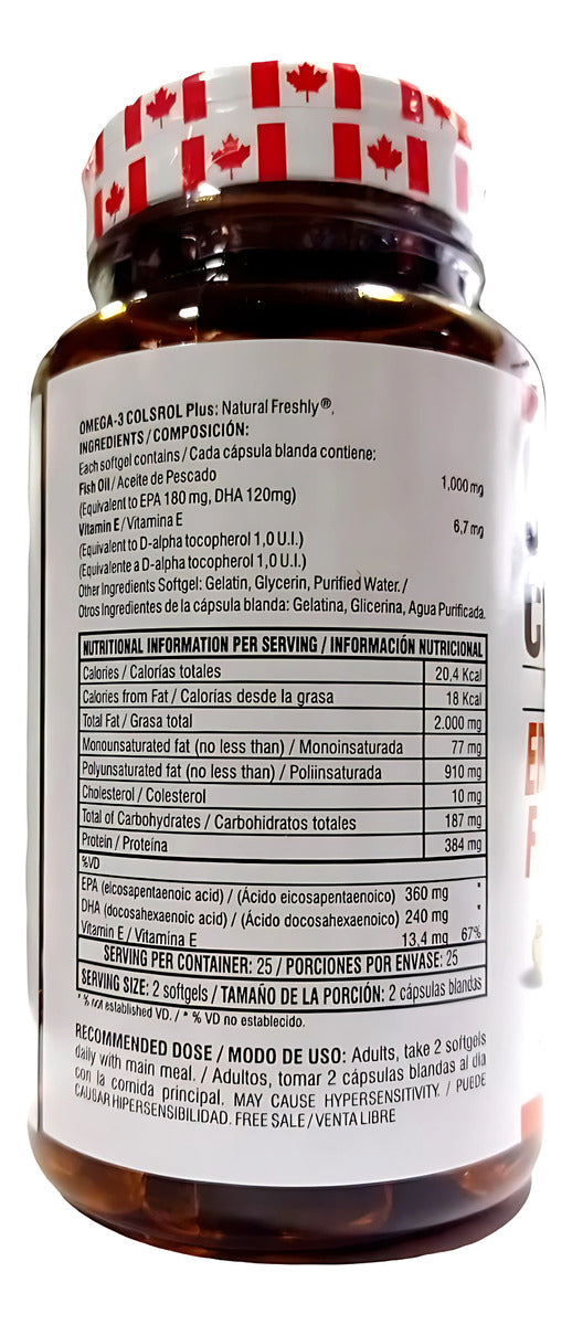 Omega 3 Colsrol  Plus Y Complejo B (Copia)