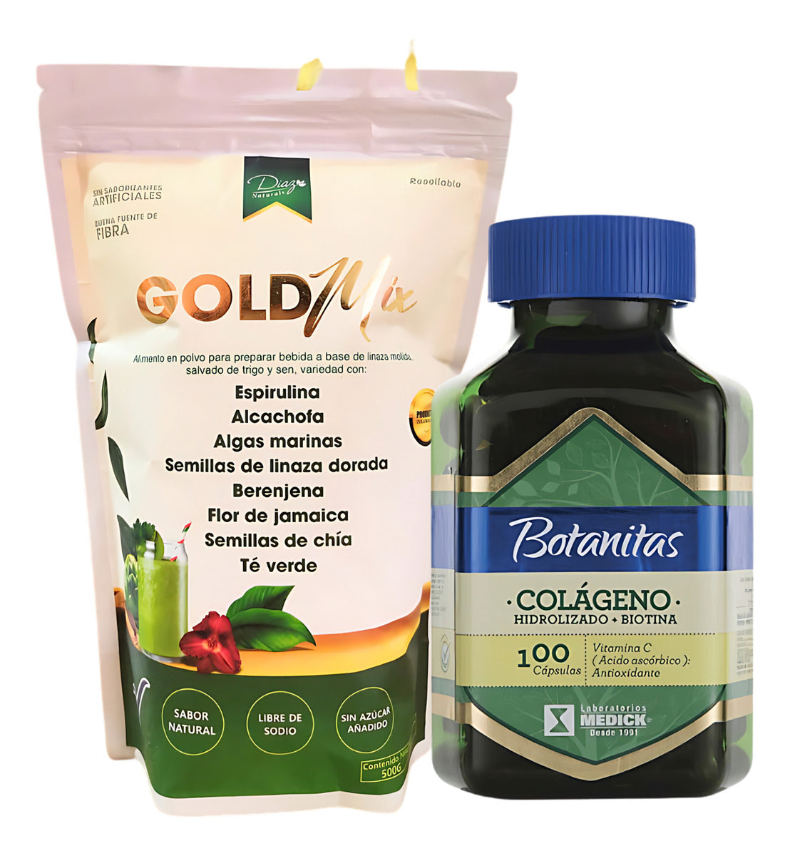 Fibra Digestiva  + Colageno Hidrolizado 100cap