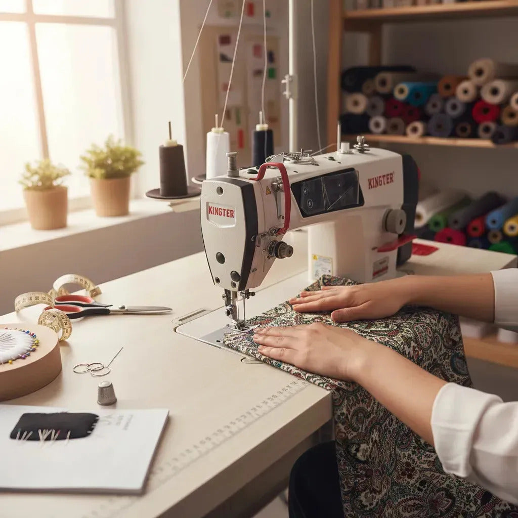 Maquina De Coser Industrial Plana Mecatrónica Kingter Kt D3a