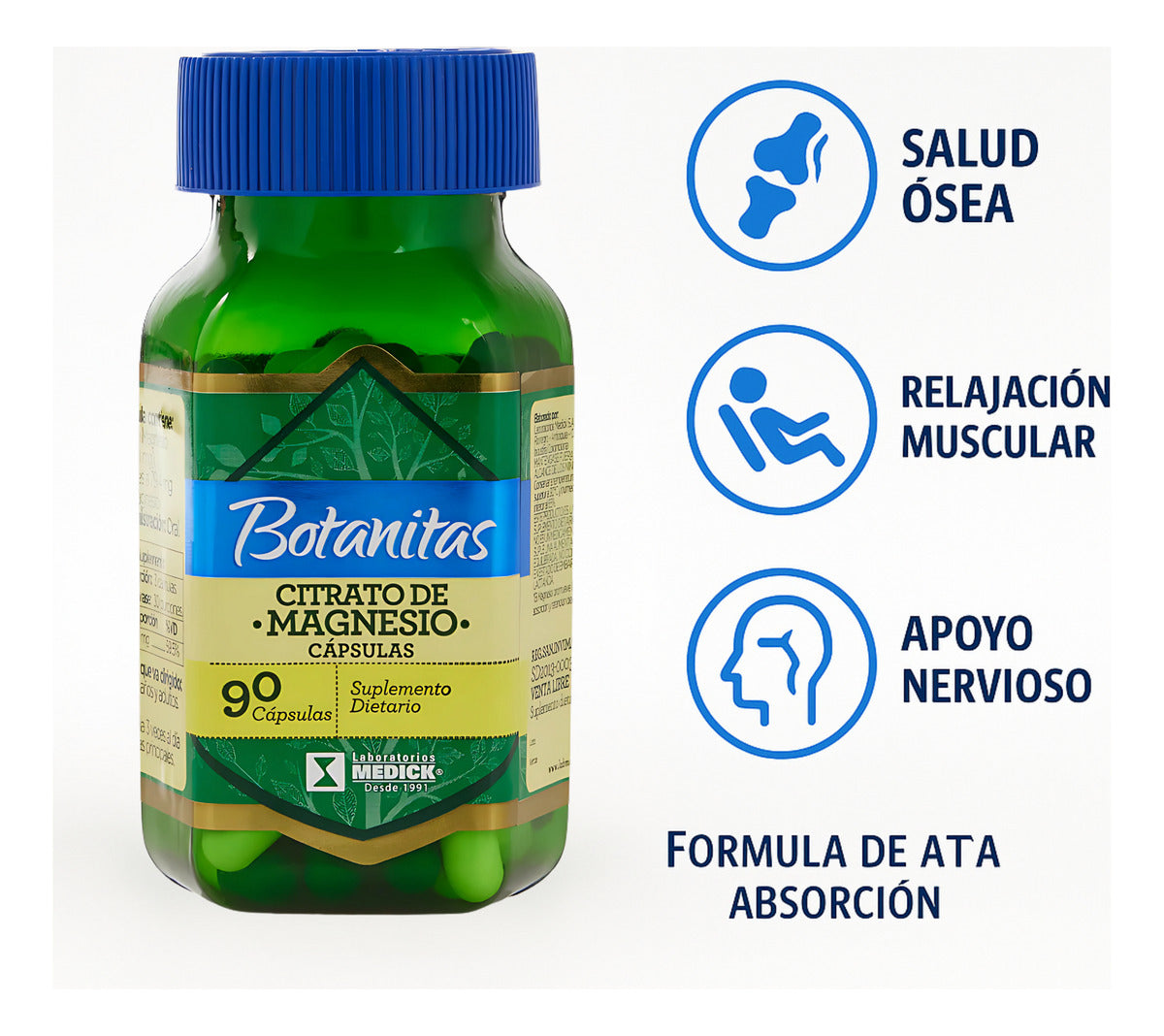 Citrato De Magnesio X6 Botanita Natural