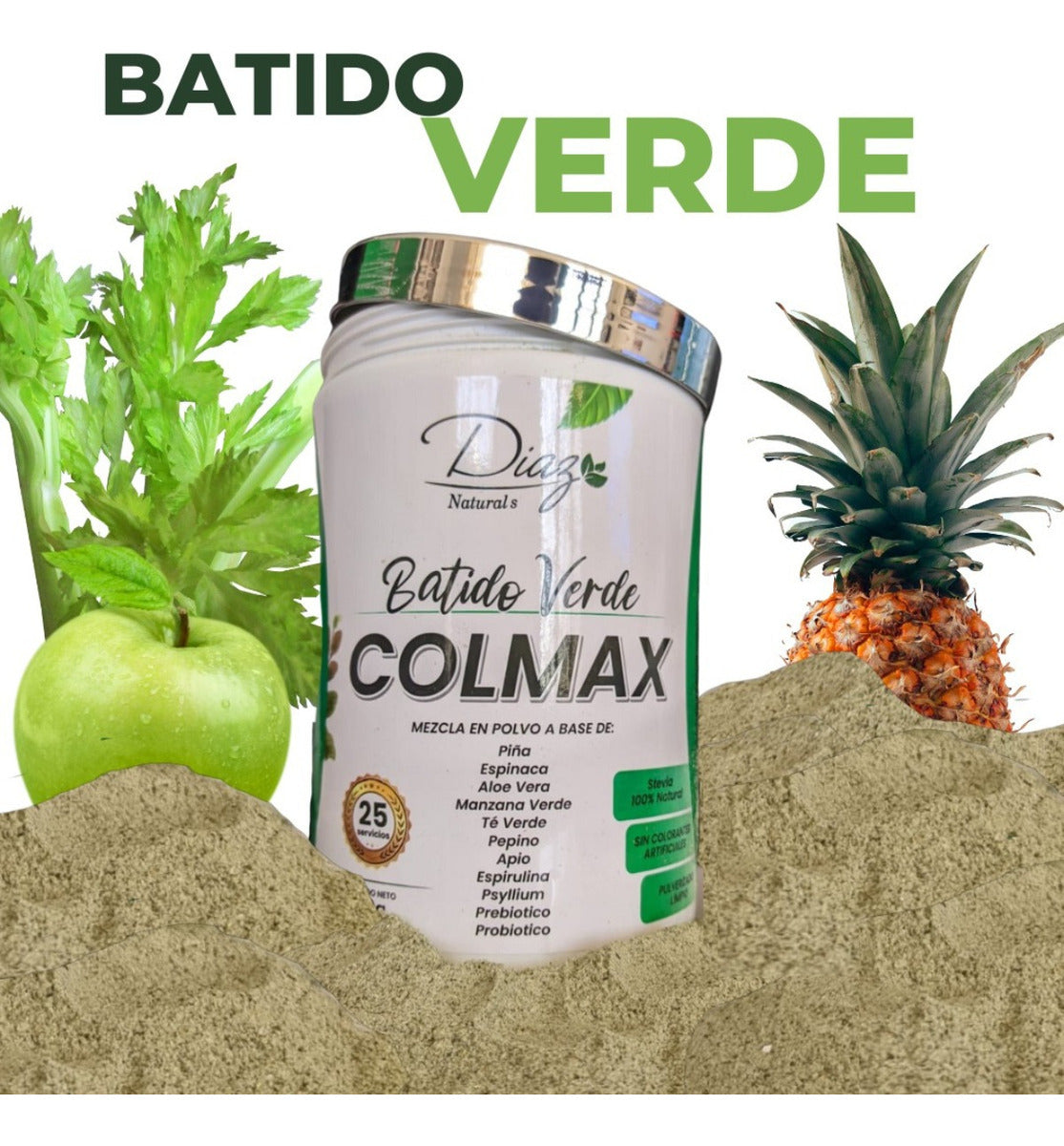 Colon Natural Batido Verde X2 Natural