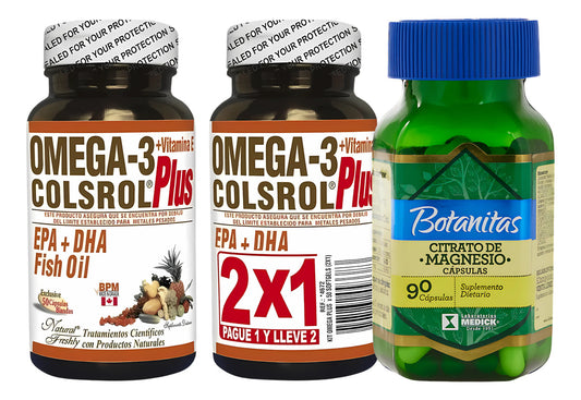 Omega 3 Colsrol  Y Citrato De Magnesio