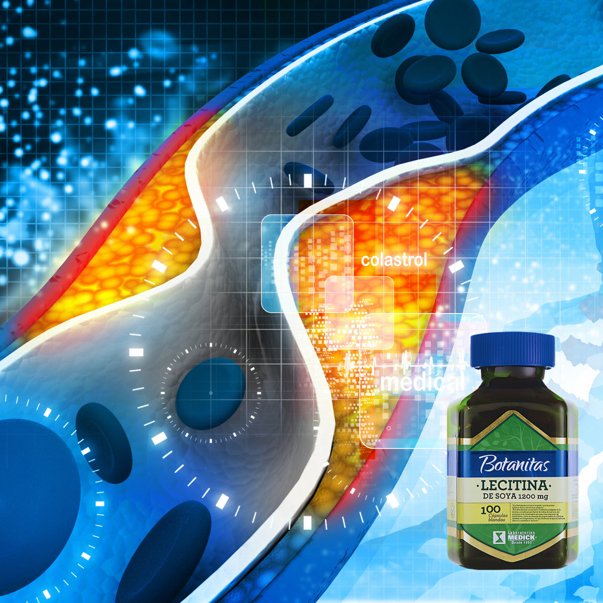 Lecitina De Soya 1200mg + Vitamina E Natural