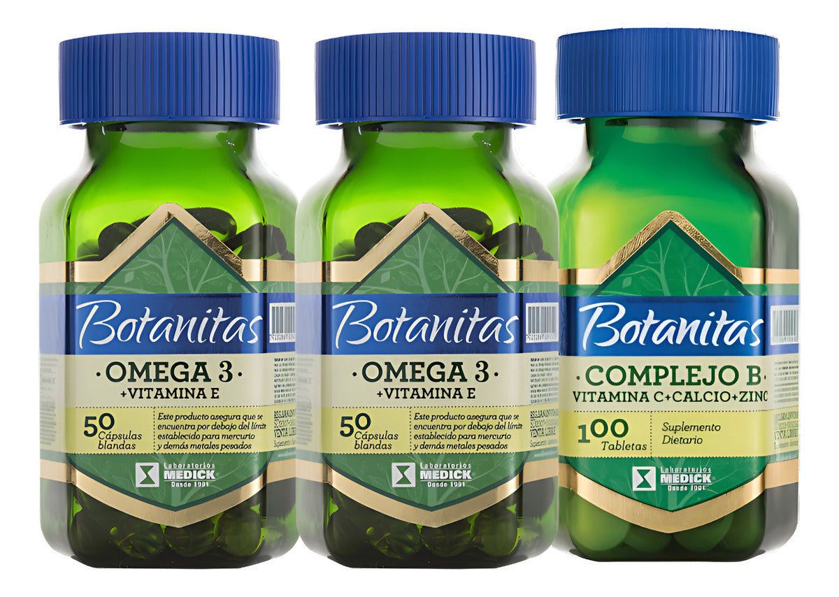 Omega 3 Botanitas + Complejo B Natural