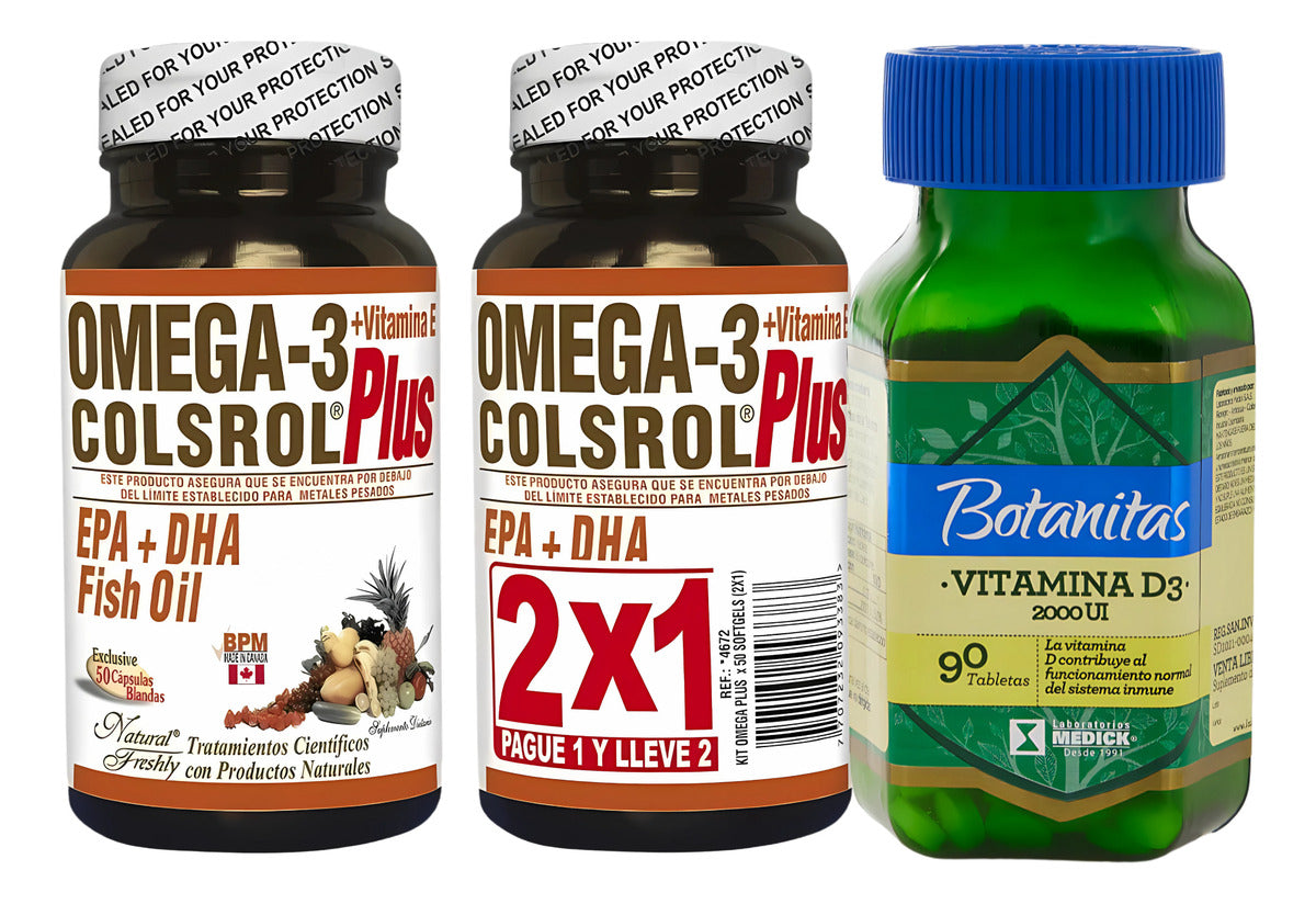 Omega 3 Colsrol  Plus Y Vitamina D3