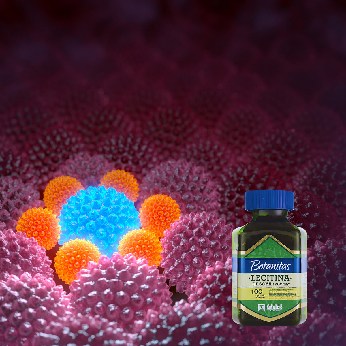 Lecitina De Soya 1200mg + Omega 3 Natural