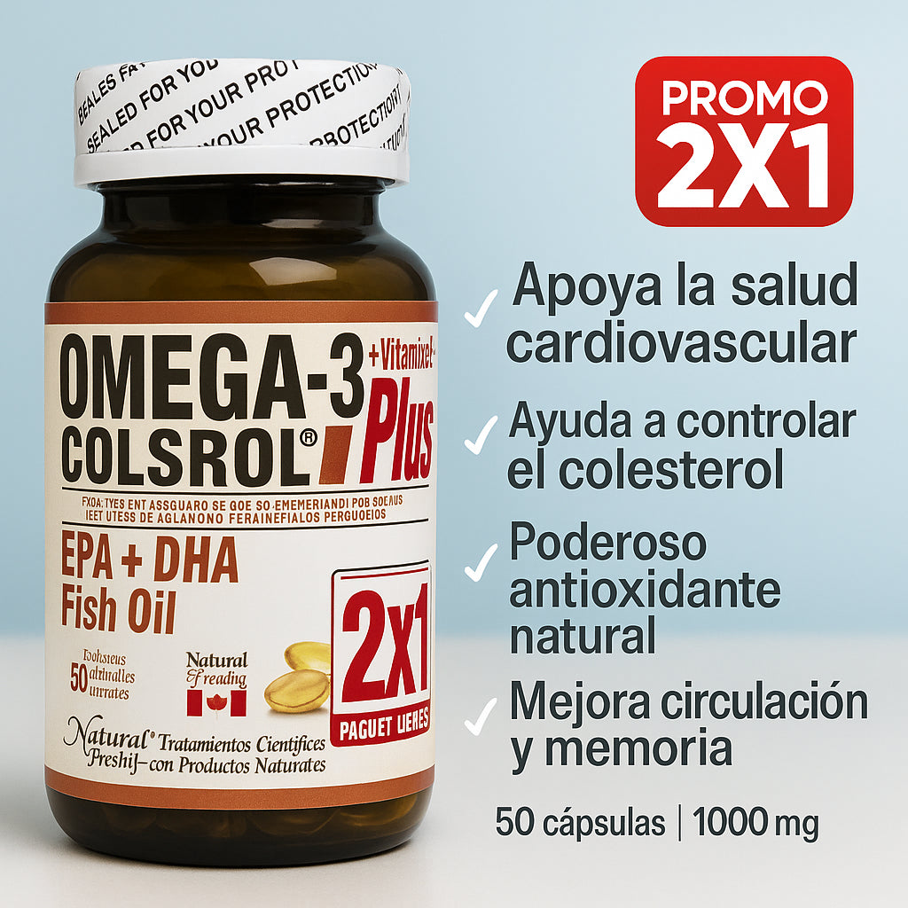 Omega 3 Colsrol  Y Citrato De Magnesio Natural