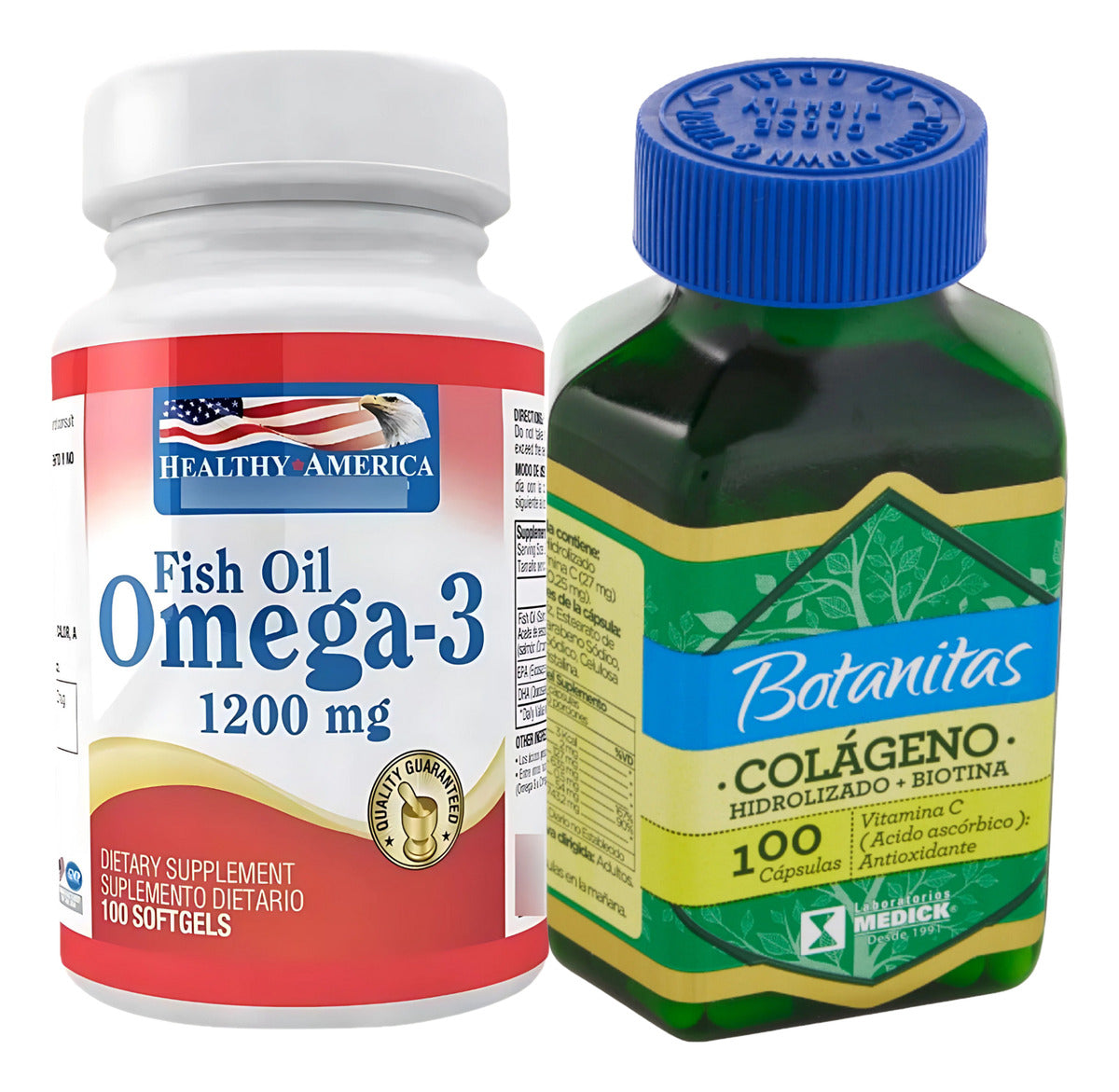 Healthy America Omega 3 Y Colageno Natural