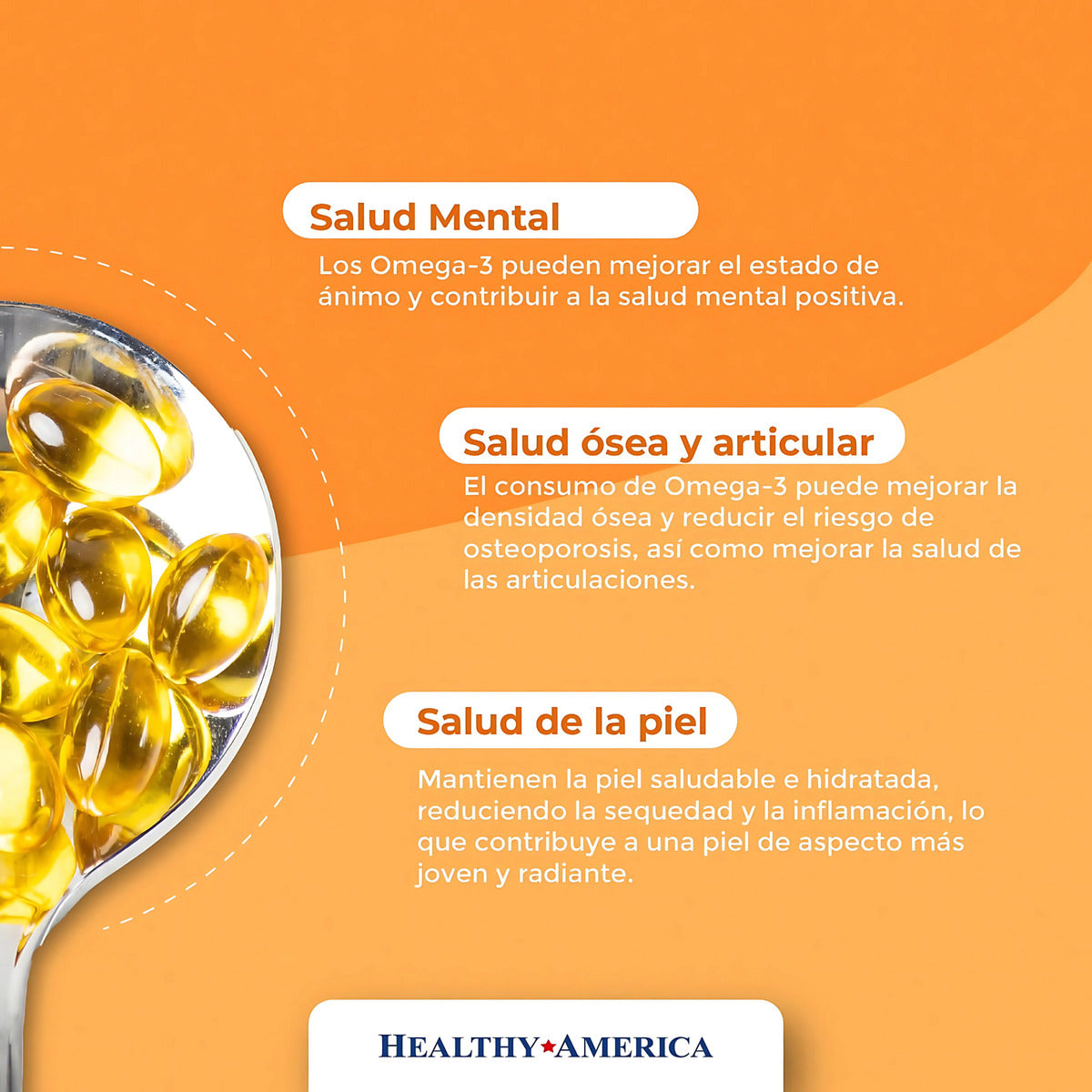 Omega 3 Healthy America 30 Capsulas Natural