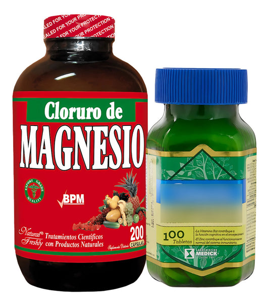Kit Cloruro Magnesio Y Complejo B Natural