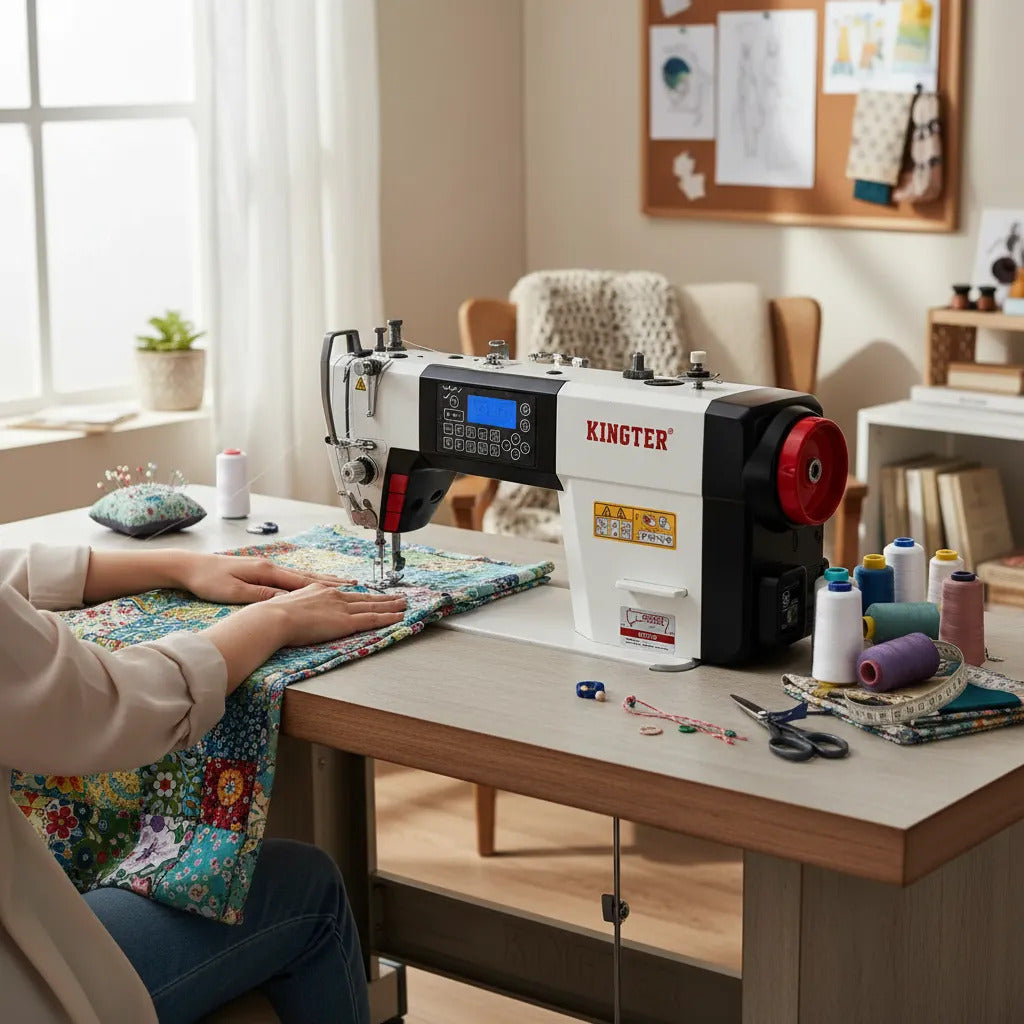 Máquina De Coser Plana Electrónica Kingter Kt-d7-4r