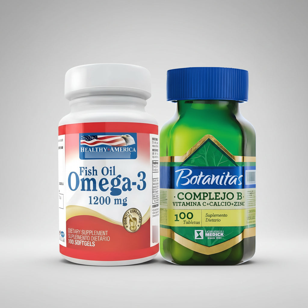 Omega 3 Healthy America + Complejo - Unidad A $360 Natural