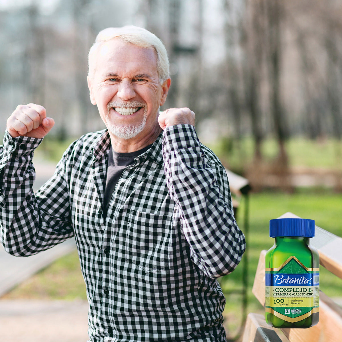 Complejo B + Vitamina C + Calcio + Zinc Marca Botanitas