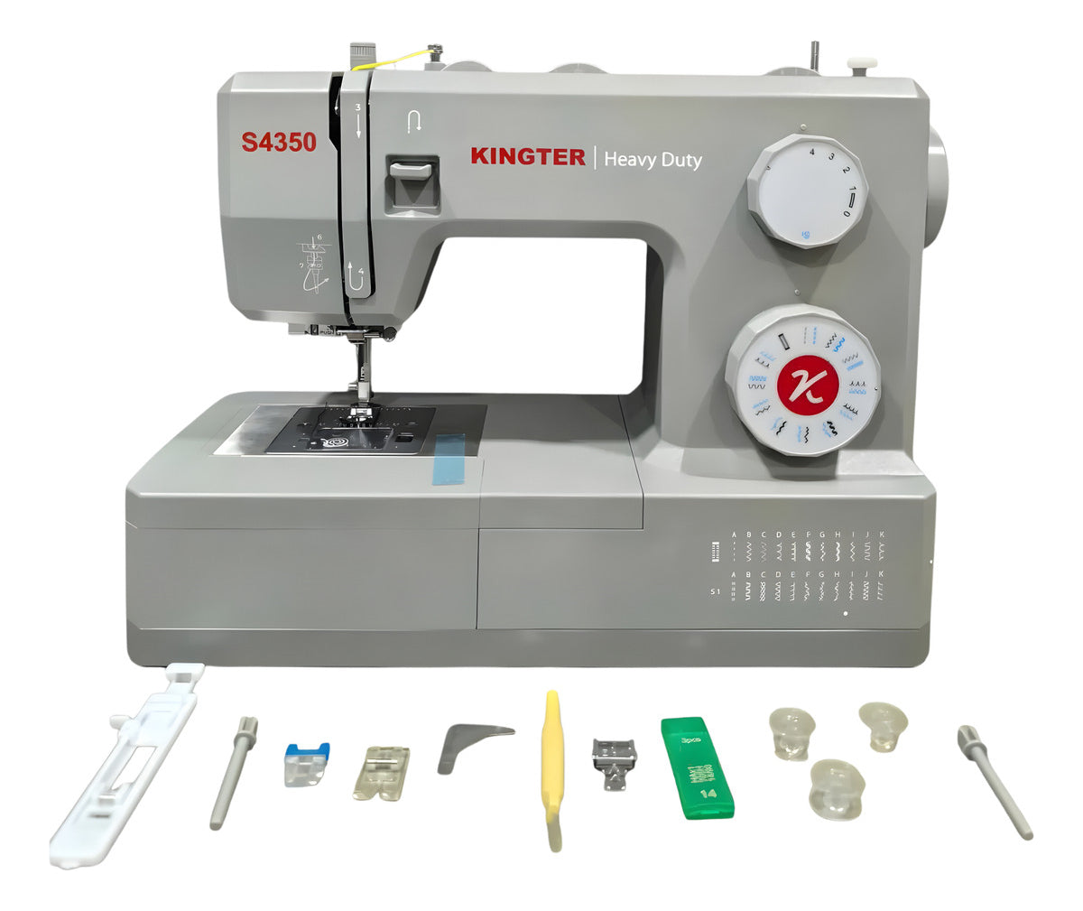 Kingter S4350 Máquina De Coser Heavy Duty Gris